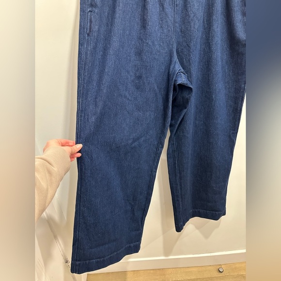 H&M denim pull on pants size XL. NWT 100% cotton wide leg - Picture 4 of 15
